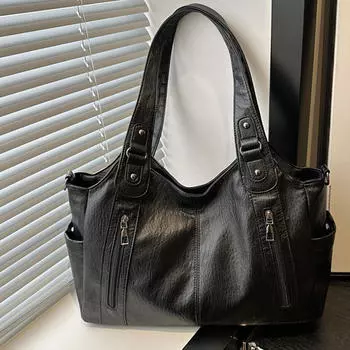 Женская сумка через плечо повседневная через плечо для поездок на работу на природу путешествия свидания чёрный