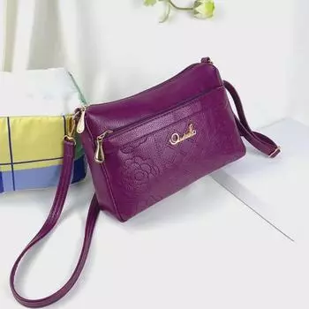 Женская сумка через плечо Qianzi Fox: Модная сумка двойного назначения для людей среднего и пожилого возраста с карманом для мобильного телефона