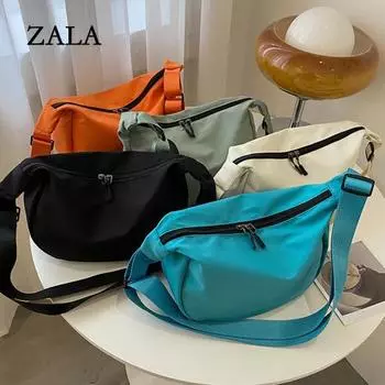 Женская сумка через плечо, регулируемая женская сумка для хранения озеро синий