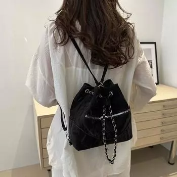 Женская сумка через плечо Ripple Chain 2024, рюкзак-тоут, сумка-ведро с несколькими ремешками серебряный