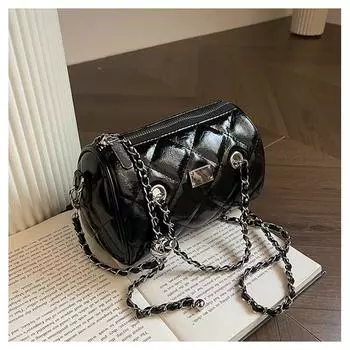 Женская сумка через плечо с цепочкой в виде ромба, новая сумка-подушка на молнии, женские сумки через плечо для поездок на работу