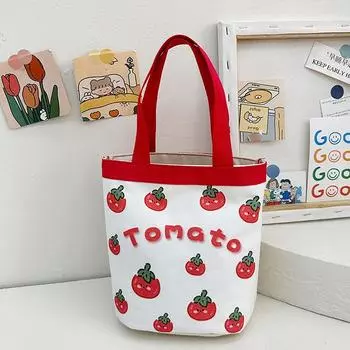 Женская сумка через плечо с героями мультфильмов, повседневная сумка для покупок большой емкости, парусиновая водонепроницаемая сумка для девочек as the picture