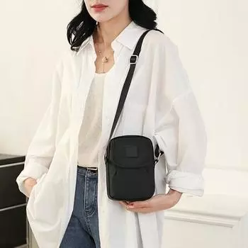 Женская сумка через плечо с карманами-разделителями, застежка-молния, однотонная, водоотталкивающая, застежка-лента, регулируемый ремень, промокающая дорожная мини-сумка для поездок на работу синий