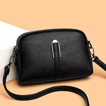 Женская сумка через плечо с косым ремешком для пожилых женщин, большая вместимость, маленькая квадратная сумка, рюкзак для отдыха, водонепроницаемая износостойкая кожаная женская сумка белый