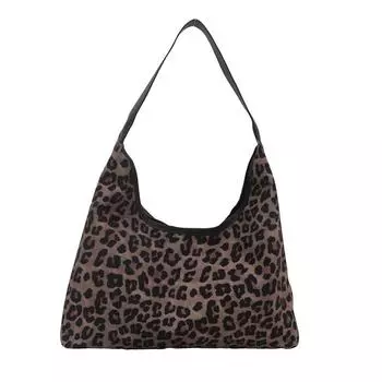 Женская сумка через плечо с леопардовым принтом, модная сумка-сэтчел, сумка-хобо для женщин, работы, шопинга, путешествий белый