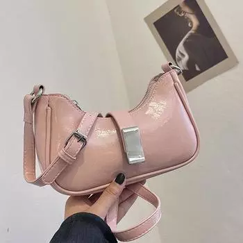 Женская сумка через плечо с монохромной текстурой, универсальные сумки через плечо, повседневные, элегантные и новые