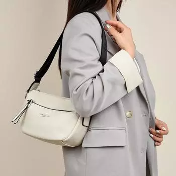 Женская сумка через плечо с наклонной сумкой через плечо, модная маленькая сумка через подмышку белый