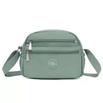 Женская сумка через плечо с несколькими карманами, легкая нейлоновая сумка через плечо для мам среднего возраста зелёный