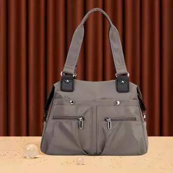 Женская сумка через плечо с несколькими карманами и отделением для ноутбука, устойчивая к брызгам, противоугонная, легкая, для работы и путешествий светло-фиолетовый