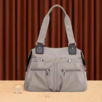 Женская сумка через плечо с несколькими карманами и отделением для ноутбука, устойчивая к брызгам, легкая сумка-тоут для работы и путешествий