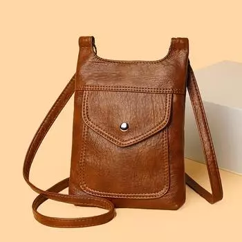 Женская сумка через плечо с несколькими карманами, сумка-мессенджер Mother Bag чёрный