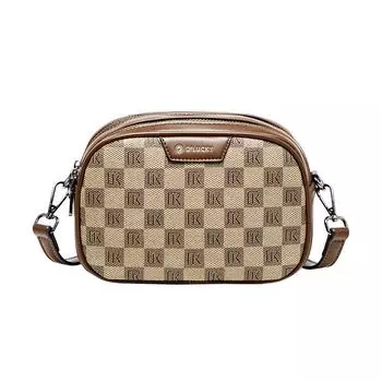 Женская сумка через плечо с принтом в стиле ретро (20*8,5*13,5 см) 612420139 хаки