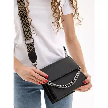 Женская сумка через плечо с толстой цепочкой и большой вместительностью, модная и модная сумка через плечо one size белый