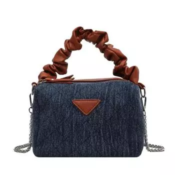 Женская сумка через плечо с внутренним отделением из высококачественного прочного полиуретана, карманы на молнии