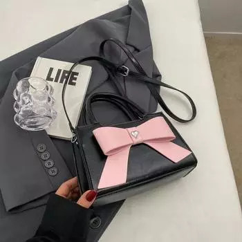 Женская сумка через плечо с внутренним отделением из ПУ-кожи, квадратный внутренний карман на молнии, высокое качество, твердый