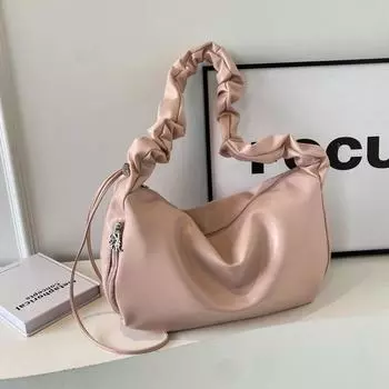 Женская сумка через плечо с внутренним отделением, однотонная, большой емкости, на молнии, высококачественные сумки из ПУ