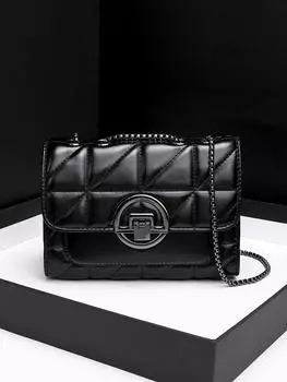 Женская сумка через плечо с вышивкой в стиле ретро, модная женская сумка через плечо из искусственной кожи с клапаном в клетку, женская сумка через плечо