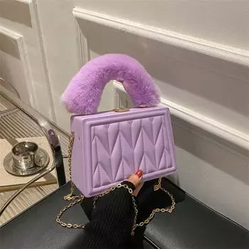 Женская сумка через плечо с высокой талией и квадратной ручкой, маленькая новая модная сумка через плечо