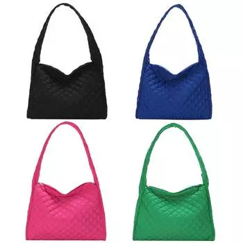 Женская сумка через плечо с застежкой-молнией, легкая однотонная повседневная сумка синий