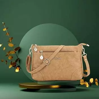 Женская сумка через плечо/слинг из искусственной кожи с внутренним карманом, красивый вид, разные цвета для женщин 6 x 2 x 10 in