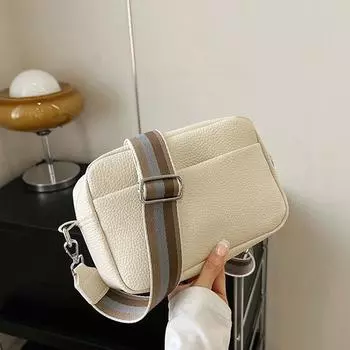 Женская сумка через плечо среднего размера, модный тренд, новые трансграничные сумки через плечо из ПУ, небольшая квадратная сумка