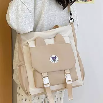 Женская сумка через плечо, студенческая сумка-тоут, большая вместительная сумка через плечо для колледжа