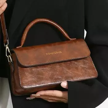 Женская сумка через плечо, сумка через плечо для женщин, модная ручная маленькая квадратная сумка, кошелек и сумки one size чёрный