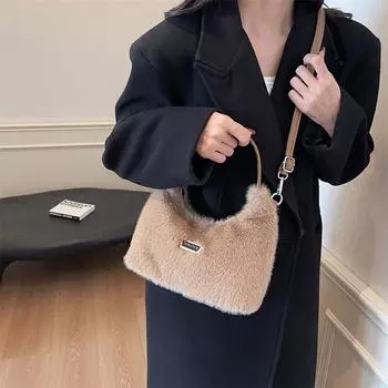 Женская сумка через плечо Сумка через плечо большой вместимости белый