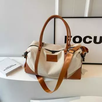 Женская сумка через плечо, сумка для багажа, дорожная сумка на короткие расстояния, сумка для фитнеса, спортивной тренировки, сумка для боантинга чёрный