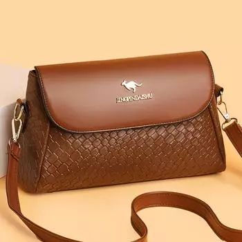 Женская сумка через плечо сумка для мамы среднего возраста маленькая квадратная сумка чёрный