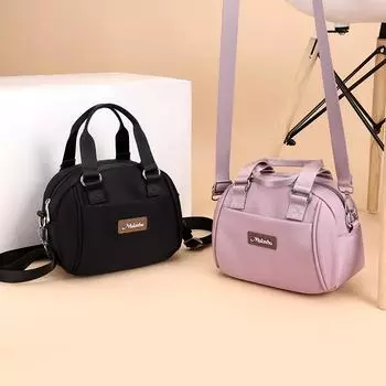 Женская сумка через плечо, сумка для мамы, однотонная сумка, многослойная сумка-ракушка, сумка через плечо для поездок на работу фиолетовый