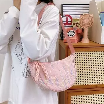 Женская сумка через плечо Сумка для пельменей белый