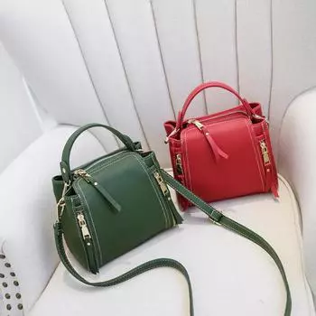 Женская сумка через плечо Сумка-мессенджер Мини Простая и универсальная сумка через плечо зелёный