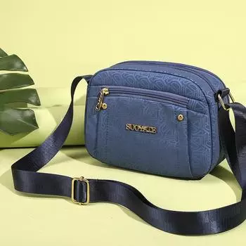 Женская сумка через плечо, сумка на плечо, нейлоновая легкая сумка для мамы, дорожная сумка для мобильного телефона, небольшая квадратная сумка для мелочи розовый