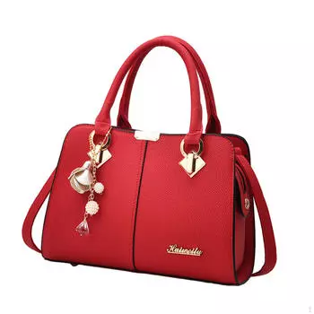 Женская сумка через плечо сумка-тоут для вечеринки, работы, путешествий, отдыха на природе красный