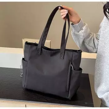 Женская сумка через плечо, универсальная сумка-тоут, большая сумка в студенческом стиле, сумка-мессенджер для отдыха, сумка для студентов, литература и искусство