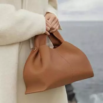 Женская сумка через плечо в форме облака из искусственной кожи, маленькие сумки через плечо со съемным ремешком, шикарные сумки