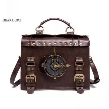 «Женская сумка через плечо в стиле панк-индастриал в стиле ретро 2025 года»