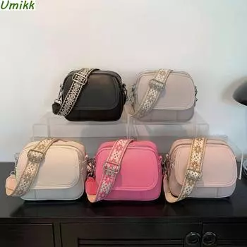 Женская сумка через плечо в стиле ретро с регулируемым ремешком, дорожная сумка с напуском из искусственной кожи, одноцветная сумка на молнии, универсальная сумка на плечо, практичная сумка розовый