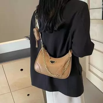 Женская сумка через плечо в стиле ретро, универсальная, с широким ремешком на одно плечо, летняя, новая