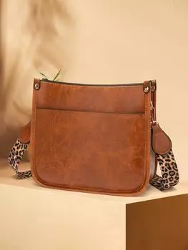 Женская сумка через плечо в стиле ретро, вместительная, высококачественная, мягкая, кожаная, простая и однотонная, дизайнерская, небольшая, квадратная сумка