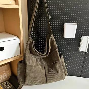 Женская сумка через плечо, винтажная сумка-мессенджер, сумка-мессенджер унисекс через плечо коричневый