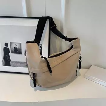 Женская сумка через плечо Yousheng в форме пельменя с застежкой-молнией и несколькими карманами, сумка через плечо большой емкости для путешествий, покупок на открытом воздухе чёрный