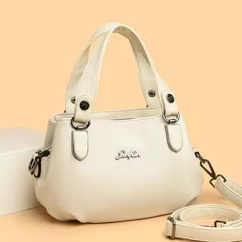 Женская сумка через плечо женская атмосферная сумка модная женская сумка через плечо для женщин среднего возраста чёрный