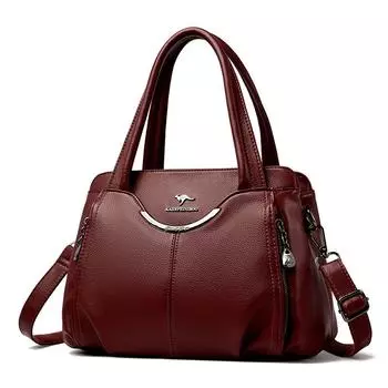 Женская сумка через плечо женская большая вместимость женская сумка для мам сумка через плечо женская красный