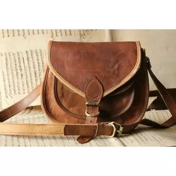 Женская сумка через плечо, женская сумка через плечо, небольшой кошелек 7 x 9 x 3 in коричневый