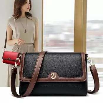 Женская сумка через плечо Женская сумка через плечо Женская сумка через плечо Женская маленькая квадратная сумка красный