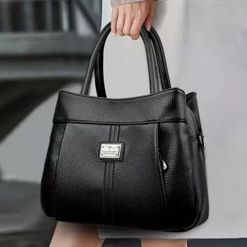 Женская сумка через плечо женская сумка через плечо женская сумка модная винтажная сумка чёрный