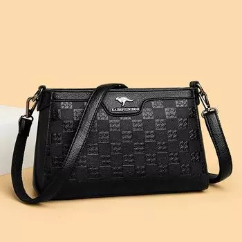 Женская сумка через плечо женская сумка через плечо женская сумка для женщин среднего возраста сумка для мам маленькая квадратная сумка коричневый