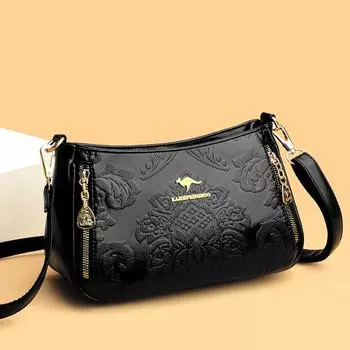 Женская сумка через плечо женская сумка в китайском стиле Lady Mom Bag модная сумка через плечо чёрный